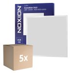 Confezione Multipack 5x Noxion Pannello A LED Ecowhite V4.0 28W 3360lm CCT  |  600X600 UGR<22