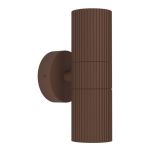 Eglo Luce Da Parete Tomelloso Esterni Aluminium Arrugginito | Adatto per 2x GU10