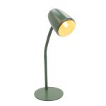 Eglo Lampada Da Tavolo Carlo Acciaio Verde | Adatto per 1x E14