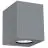 Nordlux Canto Kubi 2 Luce Da Parete Aluminium Grigio Up & Down - 10.6W 500lm - 830 Luce Calda -  | IP44