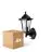 Confezione Multipack 4x D'Lite Luce Da Parete Helora Nero | IP44 - Adatto per 1x E27 - Sensore Di Movimento